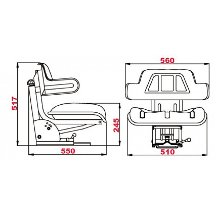 Universal Tractor Seat - Image 3